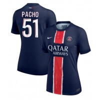 Paris Saint-Germain Willian Pacho #51 Domáci Ženy futbalový dres 2024-25 Krátky Rukáv